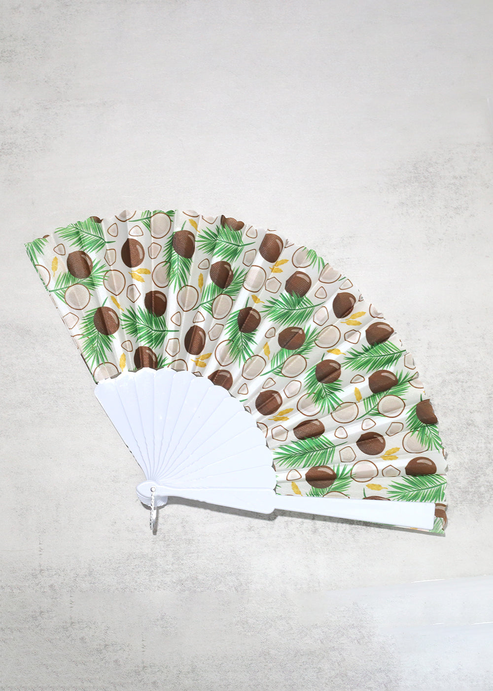 Fruit Handheld Folding Fan Coconut ACCESSORIES - Shop Miss A