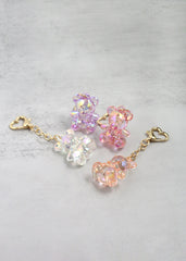 Iridescent Teddy Bear Keychain