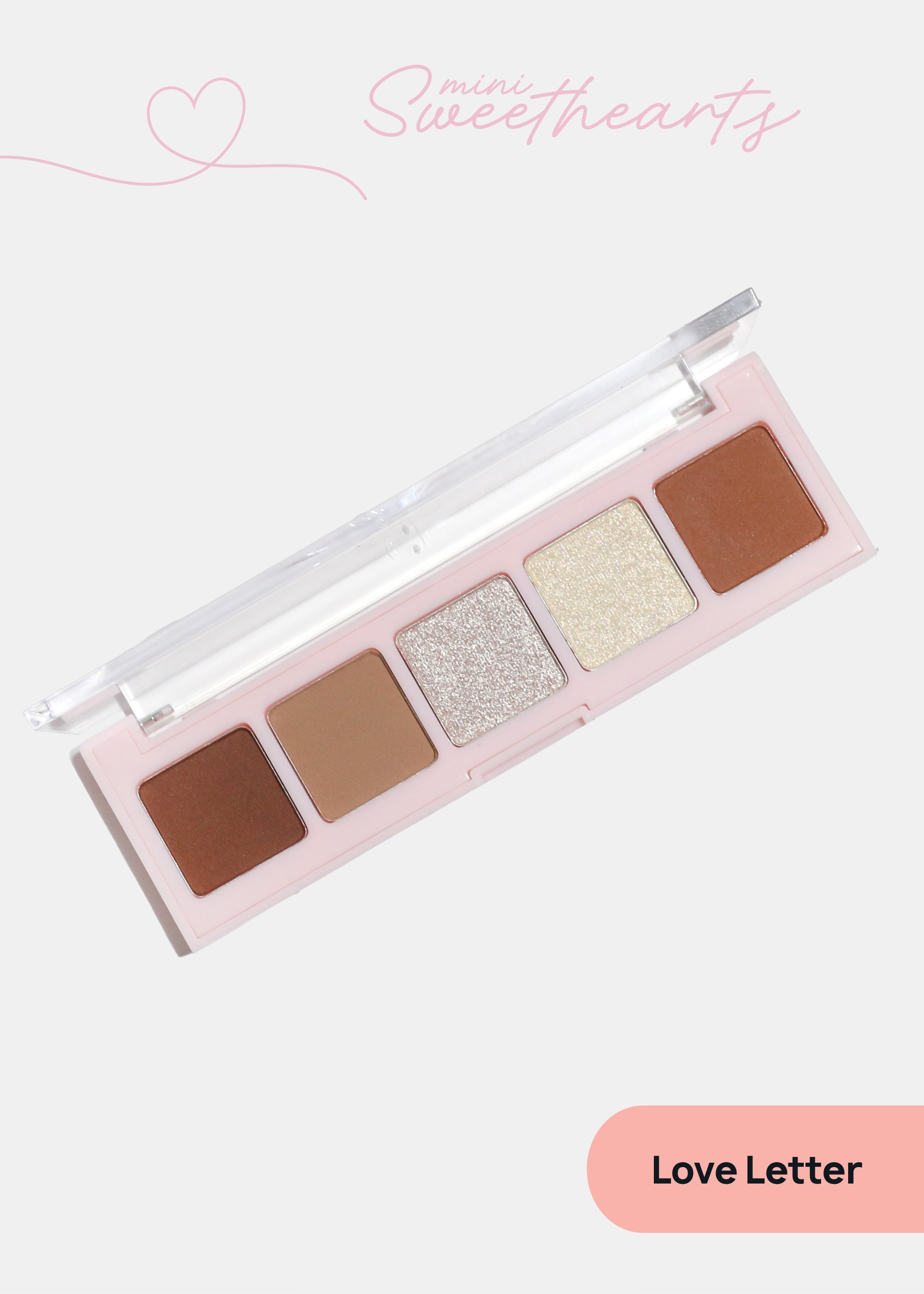 AOA Mini Sweethearts 5-Color Eyeshadow Palette Love Letter COSMETICS - Shop Miss A