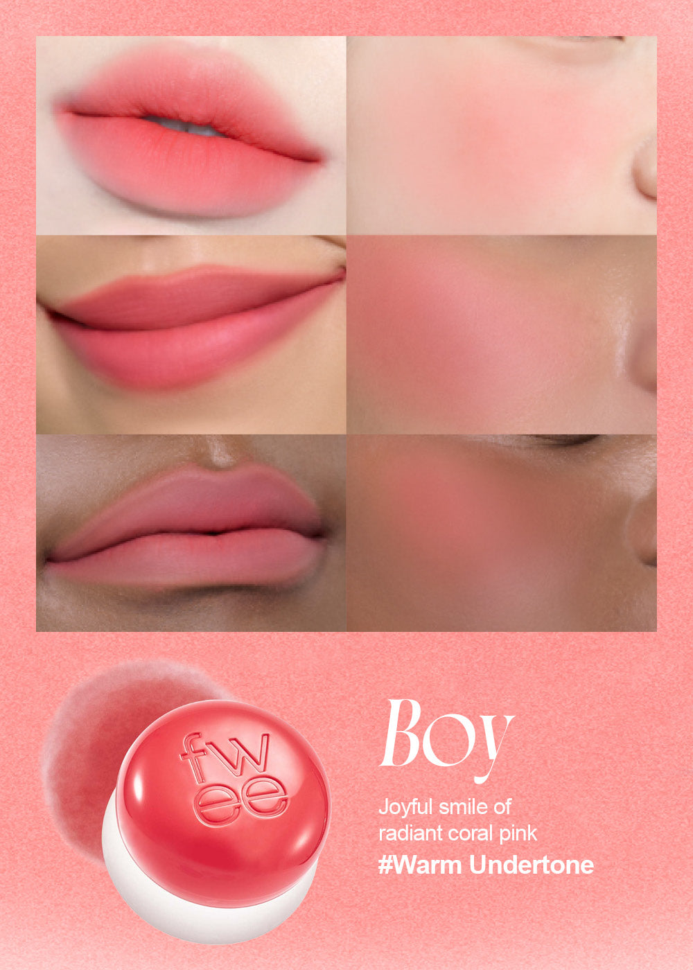 fwee Lip & Cheek Blurry Pudding Pot CR02 Boy Seoul Scandal - Shop Miss A