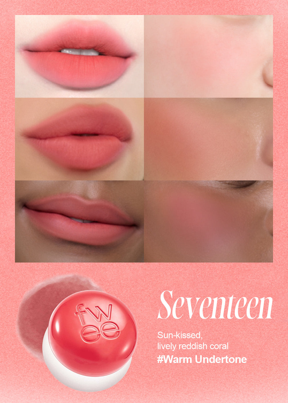 fwee Lip & Cheek Blurry Pudding Pot CR04 Seventeen Seoul Scandal - Shop Miss A