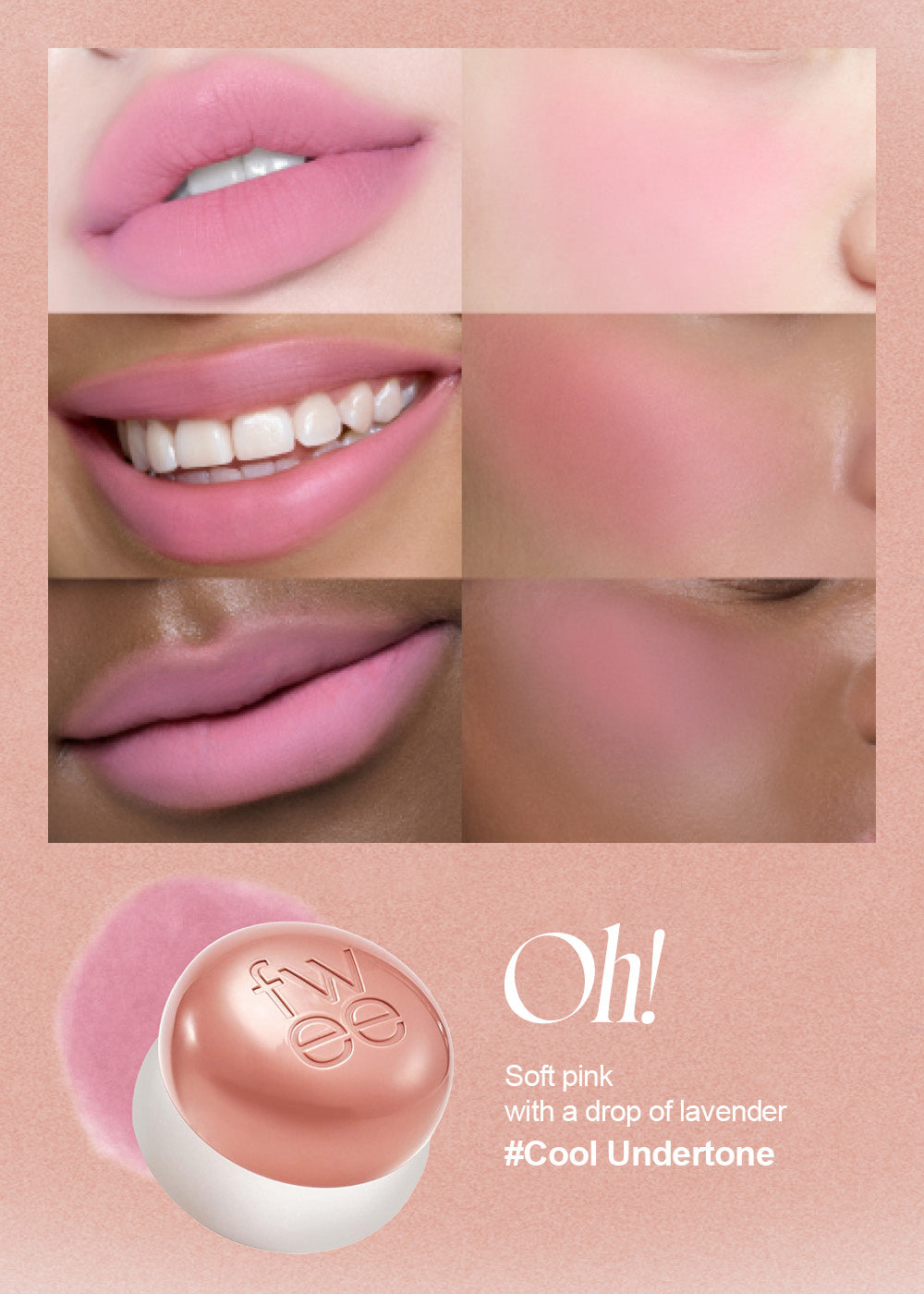 fwee Lip & Cheek Blurry Pudding Pot ND01 Oh! Seoul Scandal - Shop Miss A