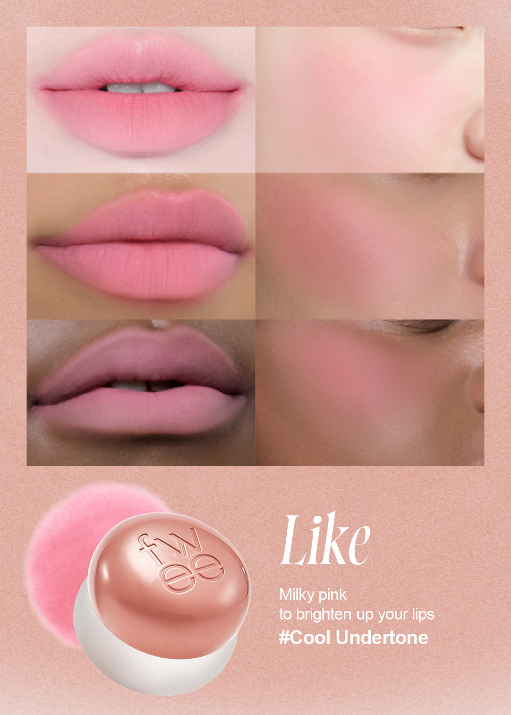 fwee Lip & Cheek Blurry Pudding Pot ND02 Like Seoul Scandal - Shop Miss A