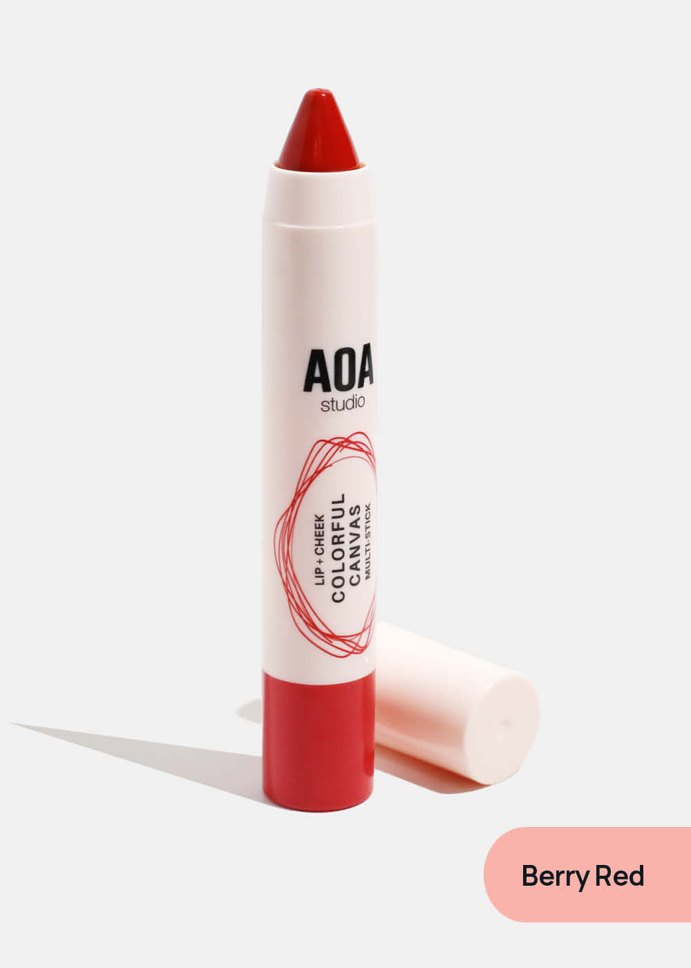 AOA Colorful Canvas Lip + Cheek Multi-Stick Berry Red COSMETICS - Shop Miss A