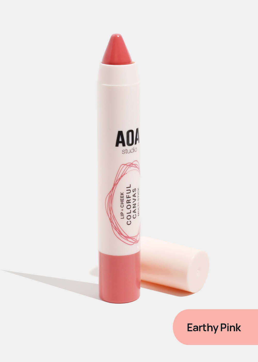 AOA Colorful Canvas Lip + Cheek Multi-Stick Earthy Pink COSMETICS - Shop Miss A
