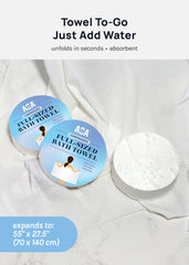 AOA Skin Compressed Full-Sized Bath Towel