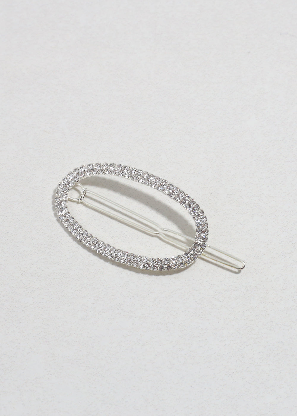Sparkle Oval Rhinestone Hairpin Silver HAIR - Shop Miss A