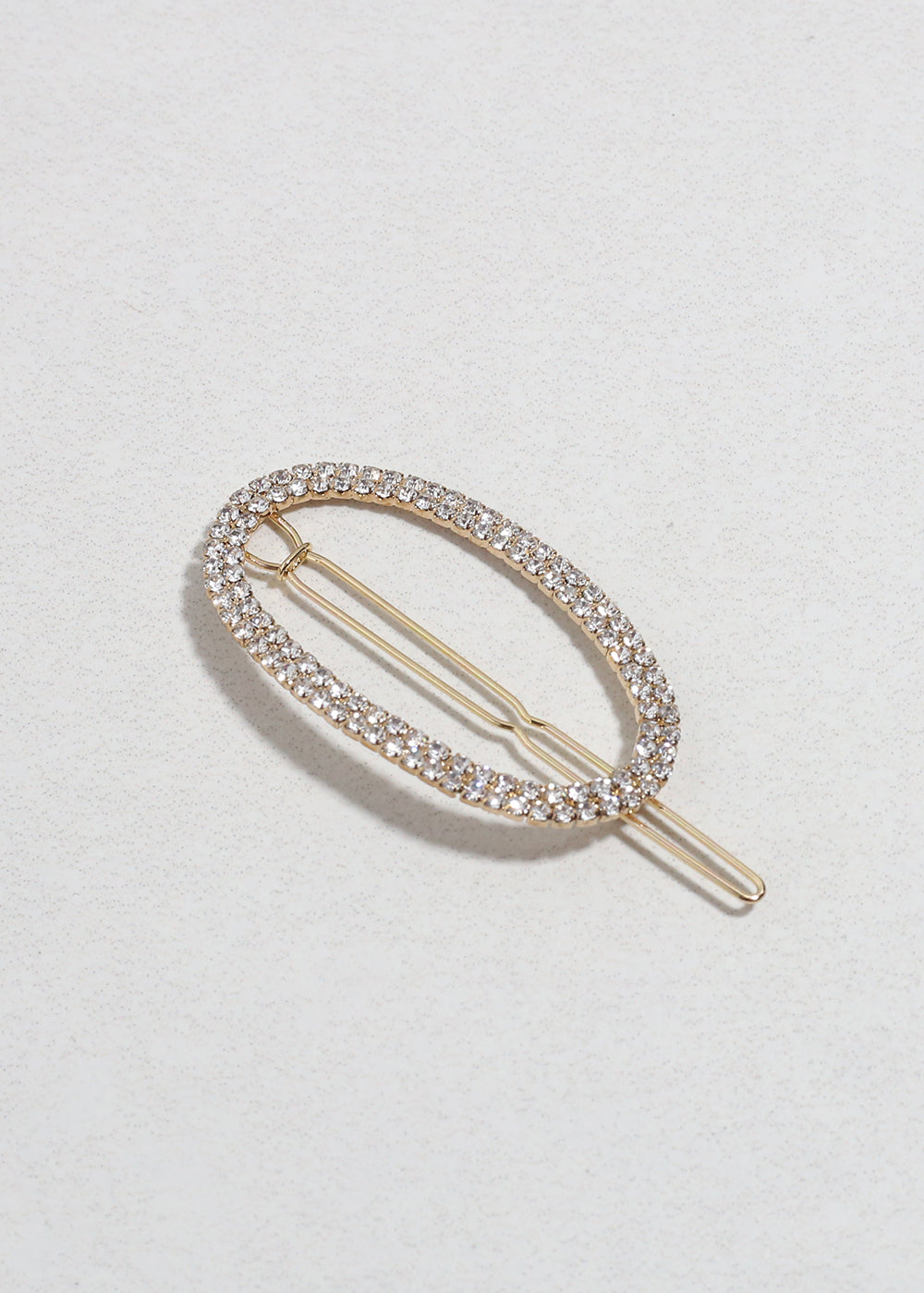 Sparkle Oval Rhinestone Hairpin Gold HAIR - Shop Miss A