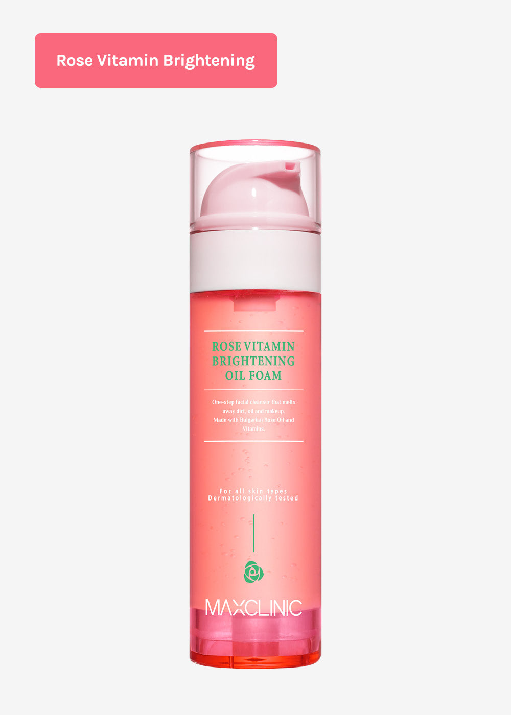 MAXCLINIC Oil Foam Cleanser 110g Rose Vitamin Brightening Seoul Scandal - Shop Miss A
