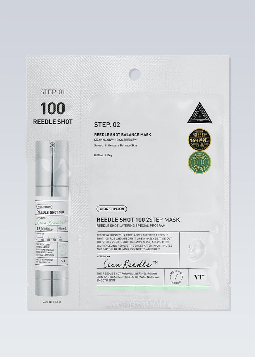 VT Reedle Shot 100 2-step Mask 1.5g + 25g